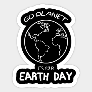 Earth day 2022 - Make every Day Earth Day - Go Planet It's Your Earth Day - Earth Day Is My Birthday - Earth Day Boho Rainbow Design Sticker